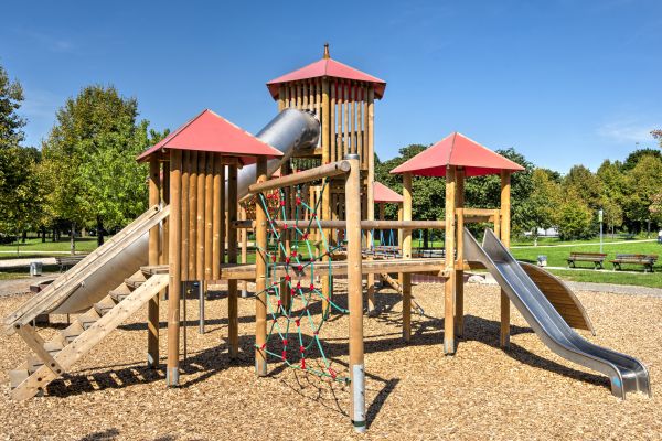 Playground Mulching Service in Sandy