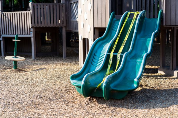 Play Area Mulch Installation in Sandy