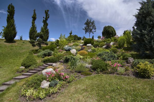 Steep Terrain Landscaping in Sandy