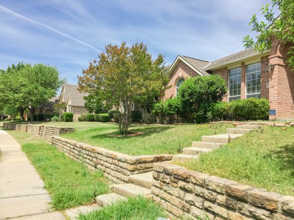 Sloped Yard Landscaping in Sandy