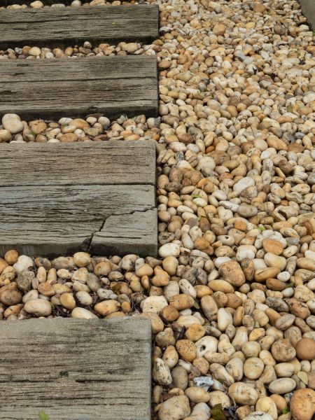 Pea Rock Installation in Sandy